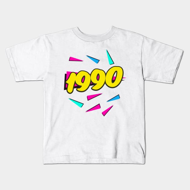 1990 shapes Kids T-Shirt by nickemporium1